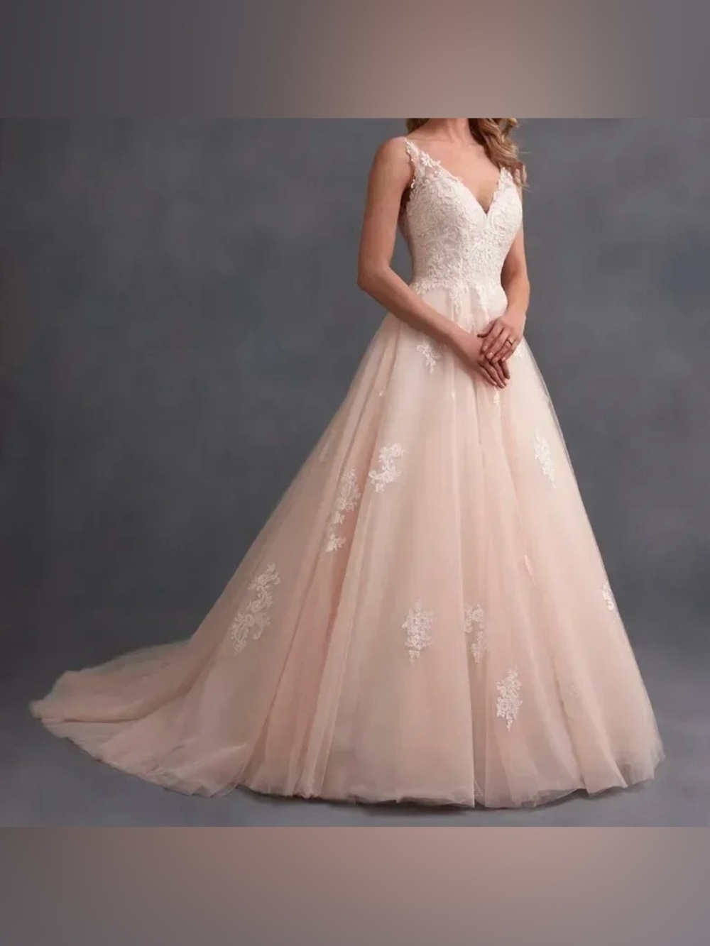 Alfred Angelo Blush/Ivory Wedding Dress